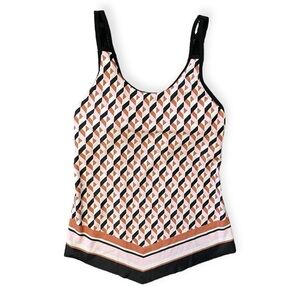 Women’s‎ Geometric Swim Tankini Tank Top Medium